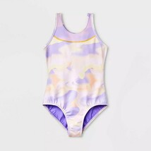 Girls&#39; Gymnastics Swirl Pull-On Leotard - Cat &amp; Jack™ Purple/Yellow - $323.96 MXN