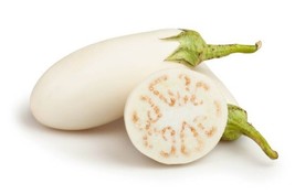 50 Seeds Casper White Eggplant Plant Fast Heirloom Seeds Blossom - $8.35