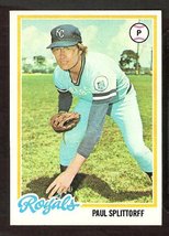 Kansas City Royals Paul Splittorff 1978 Topps # 638 Ex - £0.40 GBP