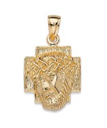 14k yellow gold jesus crown of thorns pendant charm - £475.47 GBP
