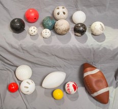 Vintage Lot of 17 Toy Balls 1970&#39;s g50 - $24.74