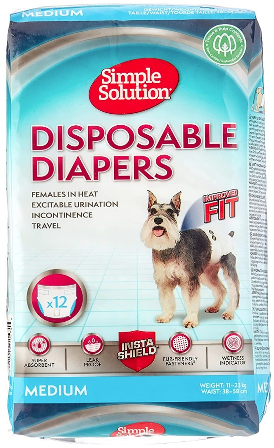 Primary image for Simple Solution Disposable Diapers Medium - 12 count Simple Solution Disposable 