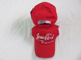 Jesus Christ Coca Cola Style Red Embroidered Hat Cap (Premium Cotton) - £15.65 GBP