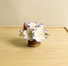 Handmade mini flower ornaments, Tiny flower pot for home decor - £19.77 GBP