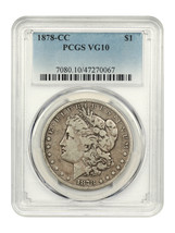 1878-CC $1 Pcgs VG10 - £183.18 GBP