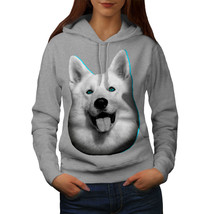 Wellcoda Cute Huskey Animal Dog Womens Hoodie, Animal Casual Hooded Swea... - $36.81
