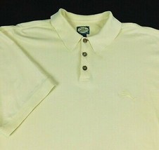 Tommy Bahama Men Yellow Polo Golf Shirt Marlin Logo Sz L - $16.99