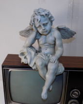 Design Toscano Angel Contemplating Statue 13" H x 8.5" W Garden Statue - $39.18