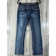 Ariya Womens Jeans Size 9/10 (29.5x30.5) Bootcut Embroidered Pocket Thick Stitch - £15.51 GBP