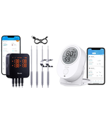H5051 Bundle with Govee Wifi Meat Thermometer H5198, with 4 Probe Rechar... - £193.89 GBP