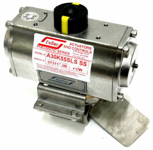 Primary image for UNITORQ A30K55SLS SS PNEUMATIC ACTUATOR W/ APOLLO 76-603-01 THREADED BALL VALVE