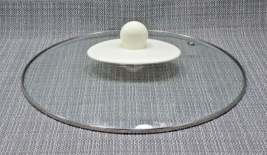 Rival Crock Pot 6 Quart Replacement Glass Lid White Knob 10.75&quot; Round Mo... - £19.63 GBP