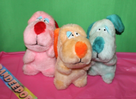 Vintage 3 Piece Acme Dog Stuffed Animal Plush 1985 - $39.59