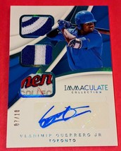 Authenticity Guarantee 
2018 Immaculate #/10 Vladimir Guerrero Jr Rookie Year... - £2,597.90 GBP