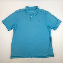 Tommy Bahama Polo XL Shirt Mens Turquoise Short Sleeves  - $19.70