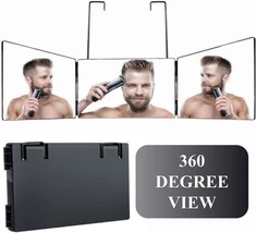 The 3 Way Trifold Haircut Mirror Is A 360 Degree Mirror For Hair, And Bathrooms. - £27.50 GBP