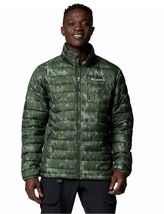 New Columbia Men&#39;s Powder Lite II Omni Heat Jacket Greenscape Print  XL - $108.89