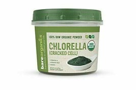 BareOrganics Chlorella Powder Cracked Cell Wall Raw &amp; Natural Superfood Powder - £23.51 GBP