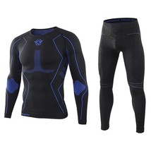 Winter Thermal  Men  Sets Compression Fleece Sweat Quick Drying Thermo   Fitness - £54.75 GBP