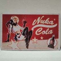 Fallout Nuka Cola Girl Metal Tin Sign Official Bethesda Collectible Display - £13.85 GBP