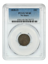 1838-O 10C PCGS XF40 (No Stars) - £716.67 GBP