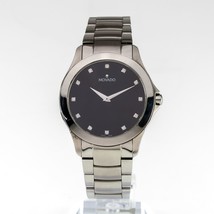 Movado Men&#39;s Stainless Steel Quartz Watch w/ Diamond Dial 50.1.14.1351 - £404.95 GBP