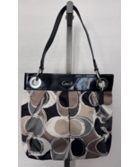 Coach Madison Optic Fabric Print Satin Shoulder Bag F17649 - $689.92 MXN