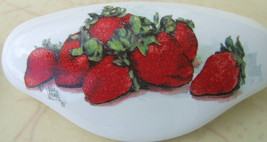 Ceramic Cabinet Drawer Pull Strawberries #3 @Pretty@ fruit - £6.23 GBP