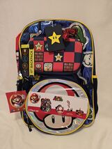 Super Mario 17" Backpack 4 Piece Set - $19.79