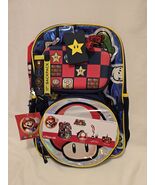 Super Mario 17&quot; Backpack 4 Piece Set - $19.79