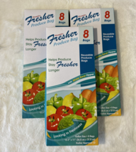 dynamic fresher produce bag 8 pack, Lot Of 3 - £17.65 GBP