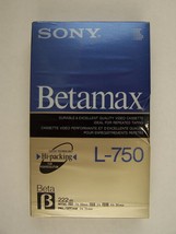 Sony L-750 Beta Videocassette New Sealed Single (Discontinued by Manufacturer) - £7.92 GBP