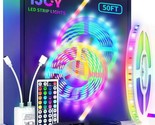 Led Strip Lights With 44 Key Remote Control 50Ft, Multi-Color Rgb Led Li... - $16.99