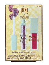 Pixi + Maryam Maquillage Lit Kit DAY 2 Piece Kit Liquid Eye Mirage &amp; Lip Coral - $7.98