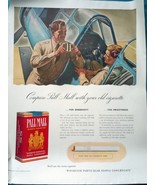 Compare Pall Mall With Your Old Cigarette Print Advertisement Art 1940 - $13.70 CAD