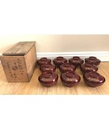 Antique Japanese Lacquer Wood Bowls Set Of 10 In Case Year of 1915 - $4,132.75 MXN