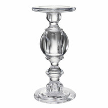 Clear Glass Candlestick Candleholder D4.5x10&quot; - AV75315 - £29.75 GBP
