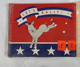 Vintage Democratic Party Political Rally Invitations Donkey 3 Packs of 8... - $37.36