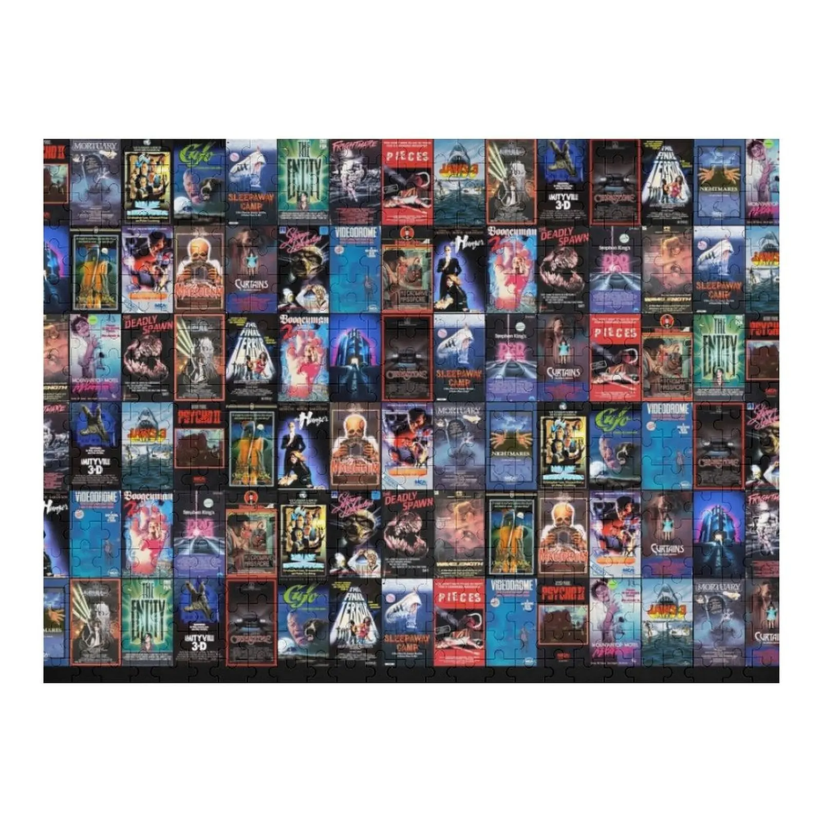 Retro Horror Vhs Artwork - 1983 Jigsaw Puzzle Diorama Accessories Personalised - £20.22 GBP+