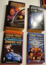 4 Star Trek Novels Deep Space 9 Millennium Dominion War 4 Finale TOS New... - £30.92 GBP