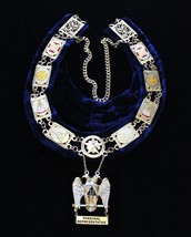 Scottish Rite S.G.I.G. Personal Representative Masonic Freemason Collar &amp; Jewel - £239.49 GBP