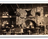 Bear Mountain Inn Fireplace Interior New York NY WB Postcard U14 - $4.42