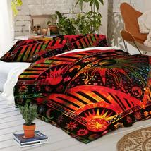 Multi Tie Dye Indian Mandala Burning Sun Duvet Cover Queen/Twin Size, Cotton Thr - £29.64 GBP+