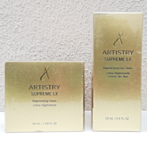 Artistry Supreme LX Amway Regenerating Face and Eye Cream Set 118184 118185 - £255.62 GBP