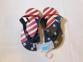 The Children's Place Boy's Youth Sandals Shoes Size 10-11Y Navy Blue Red White - $12.99
