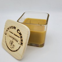NEW Canyon Creek Candle Company 9oz Cube jar SPICED VANILLA scented Handmade - $19.94