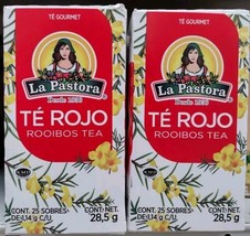 2X La Pastora Te Rojo / Red Tea - 2 Cajas 25 Sobres c/u - Free Ship - £12.97 GBP