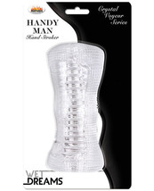 Wet Dreams Handy Man Stroker - Clear - $26.39