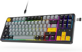 Arzopa Wireless Mechanical Gaming Keyboard, 87 Keys Rgb Backlit Gasket, K87 - £98.70 GBP