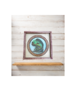 Layered Wooden Fish Wall Art | Nautical Rope Frame | Engraved & Painted 3D Fish  - $35.00